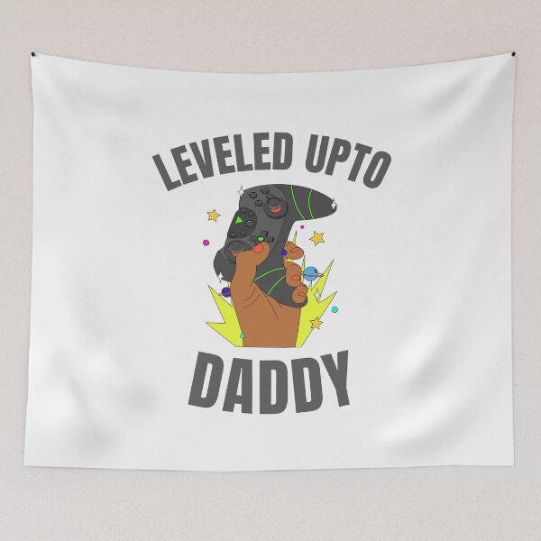 Item preview, Leveled up to Daddy designed and sold by 87-Aesthetics.