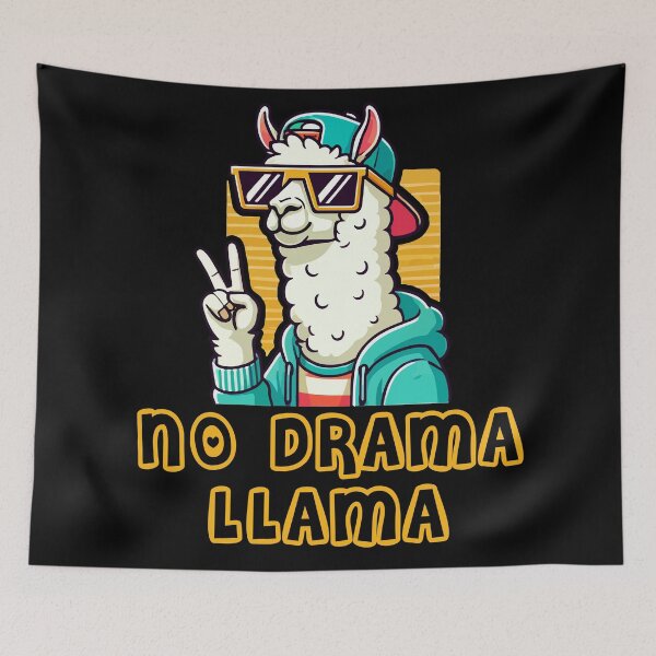 Item preview, Retro No Drama LLama designed and sold by LoFi-OG.
