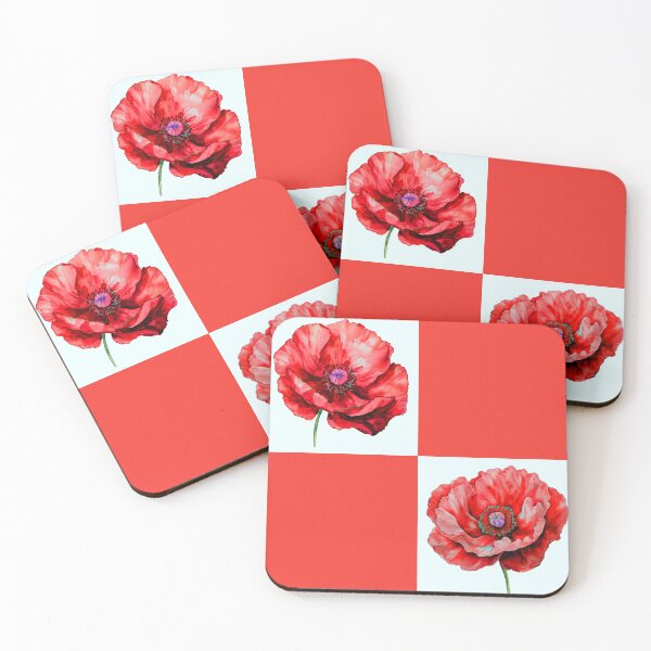 Item preview, Poppy Checkerboard designed and sold by Kevin Luckham.