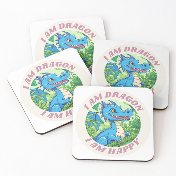 Item preview, Cute blue dragon, bright, smile and happy designed and sold by Vibes-vintage.