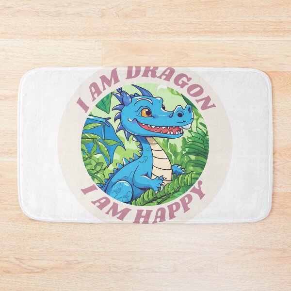 Item preview, Cute blue dragon, bright, smile and happy designed and sold by Vibes-vintage.