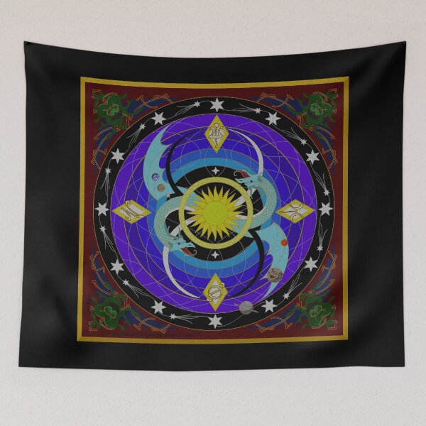 Item preview, Celestial Dragon Magi Tapestry designed and sold by EurthantianP.
