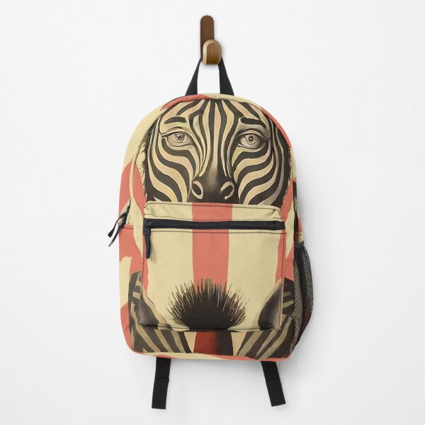 Item preview, Half Zebra, Half Man Vintage Poster Inspired Original Digital Art designed and sold by paloozaparty.