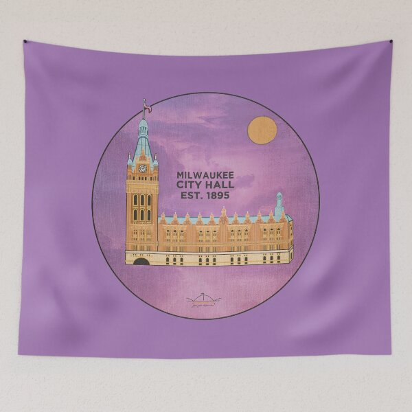 Item preview, Milwaukee City Hall • MKE WI designed and sold by MKE Rhine Maiden  •  Grumble Services, LLC..