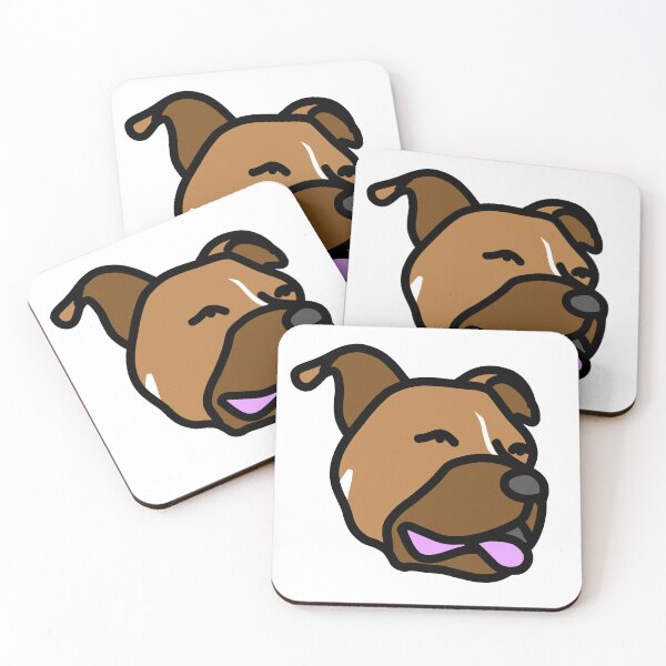 Item preview, Pitbull mix dog pop-art designed and sold by WhackoDesigns.
