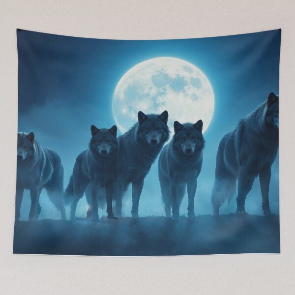 Item preview, Wolf Pack and Full Moon designed and sold by Skye Ryan-Evans.