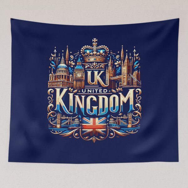 Item preview, UNITED KINGDOM - UK - Flag, Architecture, Embellished Crown designed and sold by Darling DeDe.