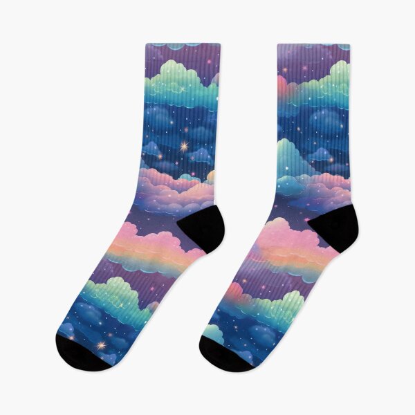 Item preview, Dreamy Pastel Stars and Clouds Pattern designed and sold by bubblegoth.