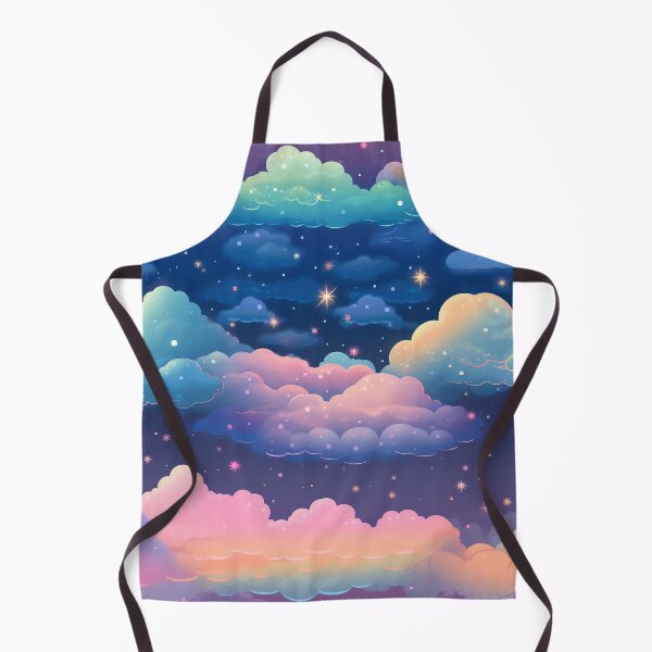 Item preview, Dreamy Pastel Stars and Clouds Pattern designed and sold by bubblegoth.