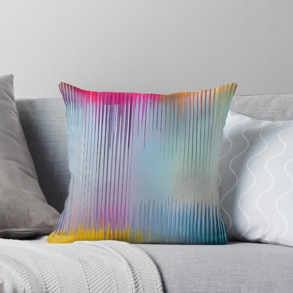 Item preview, Nature Haze Art Print, Abstract Blurry Lines, Retro Geometric Nature Haze, Bohemian Eclectic Painting designed and sold by 83oranges.com.