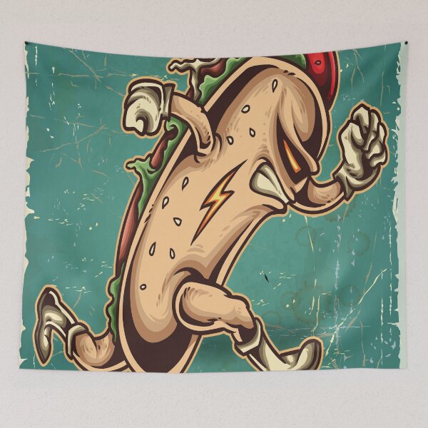 Item preview, Hot Dog Hero Foodie Trading Card Look. I Love Hot Dogs. designed and sold by ProjectX23.