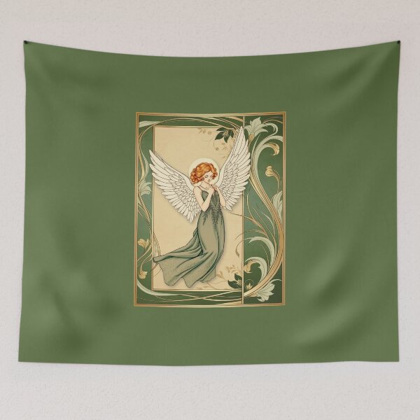 Item preview, Angel Art Nouveau designed and sold by DelynCreates.