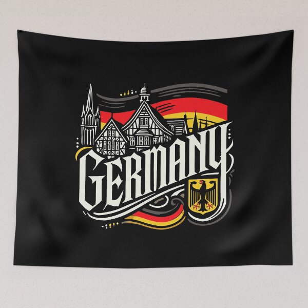 Item preview, Germany - German Flag, Coat of Arms, Architecture, Vintage designed and sold by Darling DeDe.