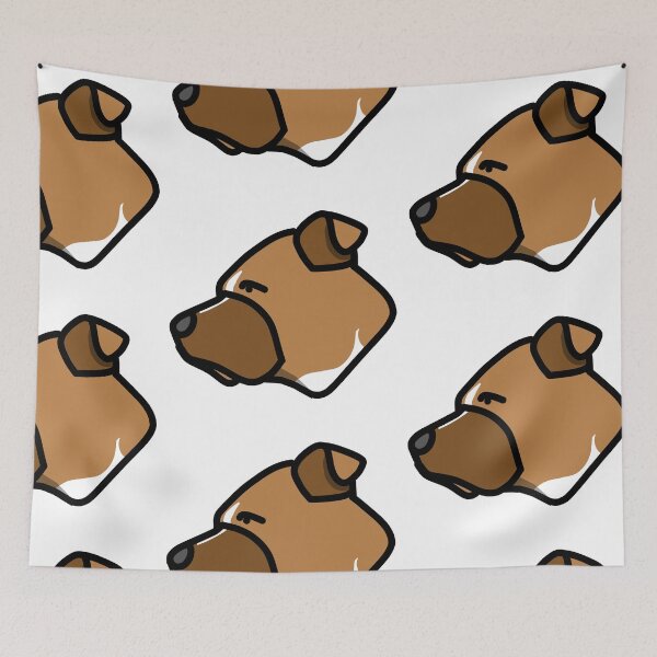 Item preview, Pitbull mix dog pop-art profile designed and sold by WhackoDesigns.