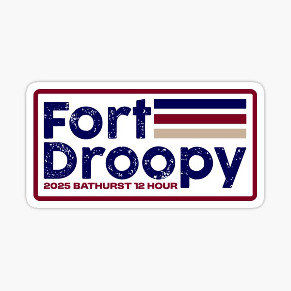 Droopy 25 Logo V2 Glossy Sticker