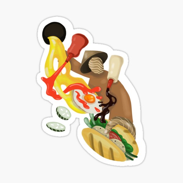 Item preview, Vietnamese Banh Mi Illustration – Artistic Food Design designed and sold by BeckiColor.