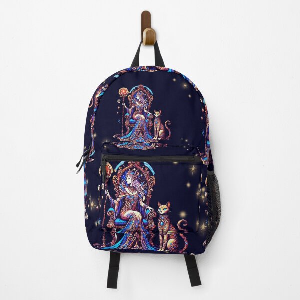 Item preview, Celestial Sorceress and Mystic Cat – Enchanted Fantasy Art Design designed and sold by CritterManiaUK.