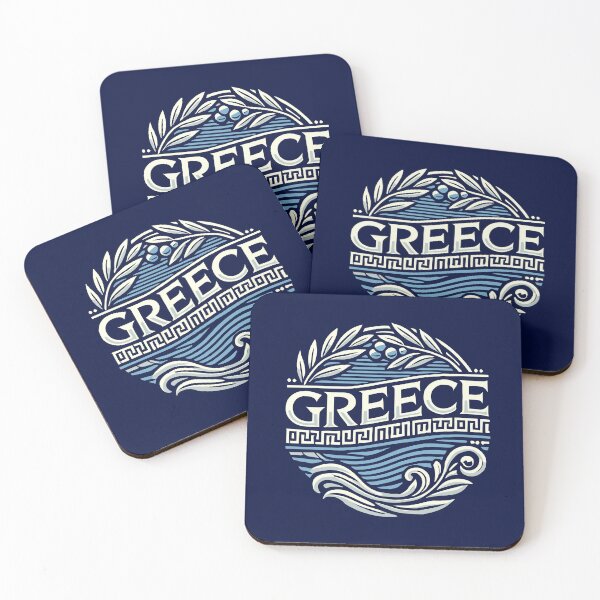 Item preview, GREECE - Blue Waves, Olive Branches, Textiles designed and sold by Darling DeDe.