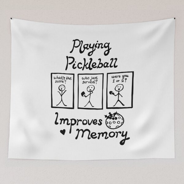 Item preview, Funny Playing Pickleball Improves Memory Pickleball Player Sports Humor Retirement Party designed and sold by FociCreate.