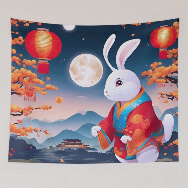 Item preview, Sky Lanterns and Moonlit Rabbit Scene 3 designed and sold by Tom-Johnson.