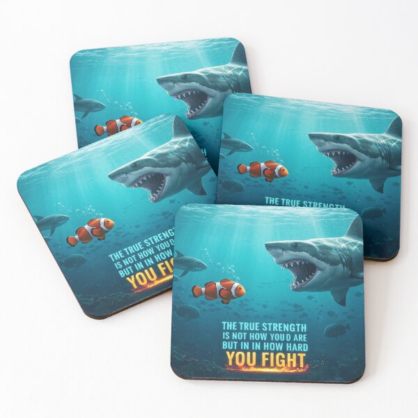 Item preview, Brave Clownfish vs Giant Shark: Underwater Showdown designed and sold by AmberHorizon7.