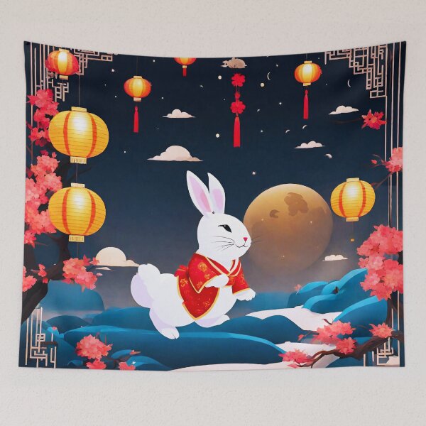 Item preview, Sky Lanterns and Moonlit Rabbit Scene 4 designed and sold by Tom-Johnson.
