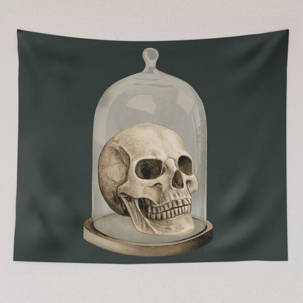 Item preview, Skull in a Bell Jar designed and sold by ArtsyTales.