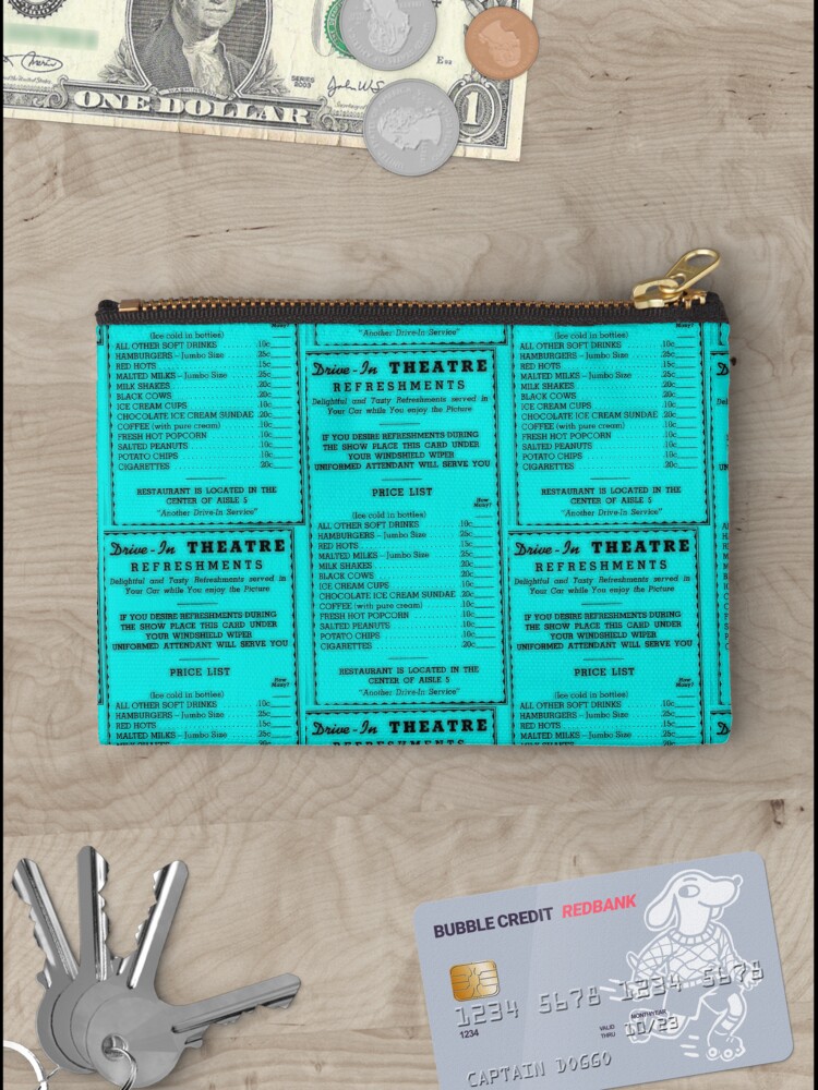 Thumbnail 3 of 4, Zipper Pouch, Drive In Menu designed and sold by AC1313.