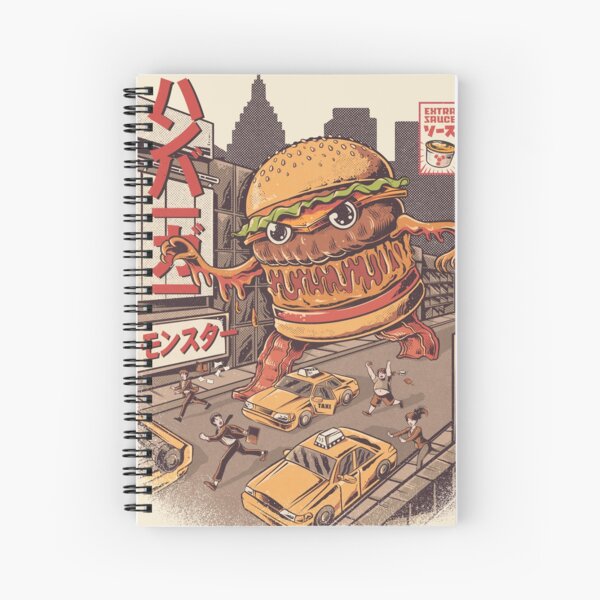BurgerZilla Spiral Notebook
