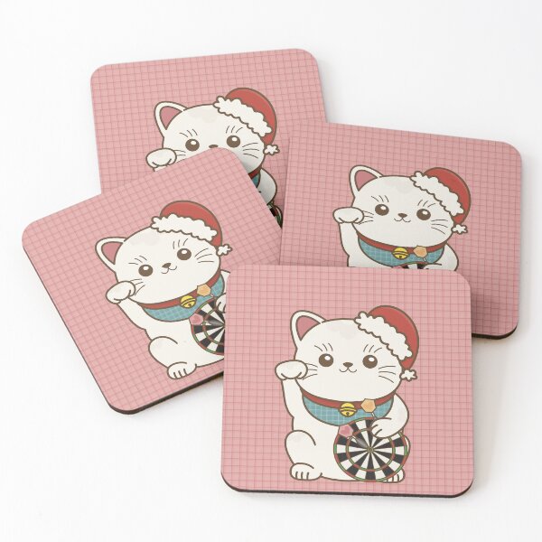 Item preview, Lucky Cat Loves Darts X Christmas designed and sold by love4darts.