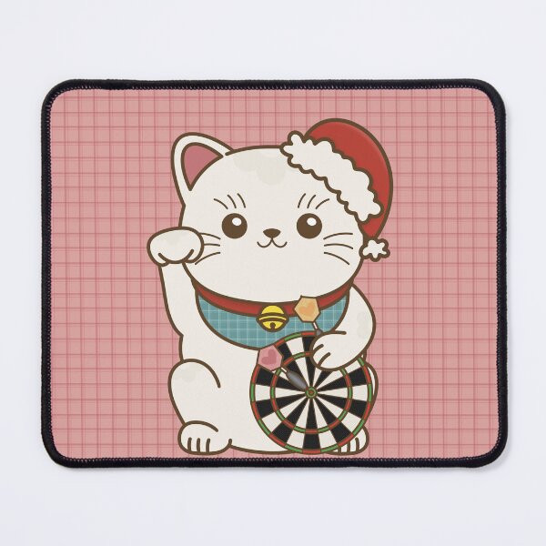 Item preview, Lucky Cat Loves Darts X Christmas designed and sold by love4darts.