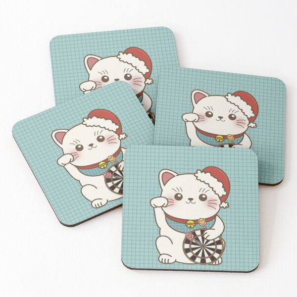 Item preview, Lucky Cat Loves Darts X Christmas designed and sold by love4darts.