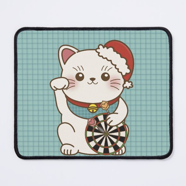 Item preview, Lucky Cat Loves Darts X Christmas designed and sold by love4darts.