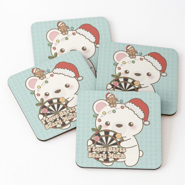 Item preview, I Love Darts Beary Much X Christmas designed and sold by love4darts.