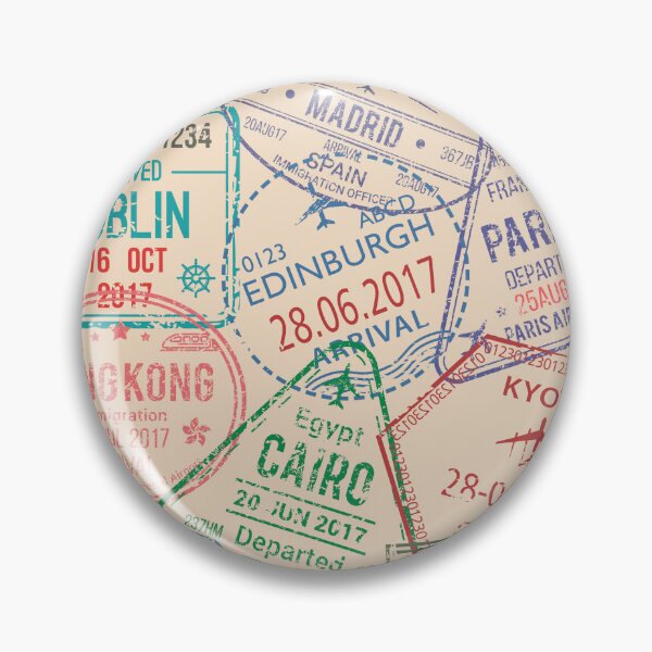 Item preview, Passport Stamp Print designed and sold by MCVdesigns.