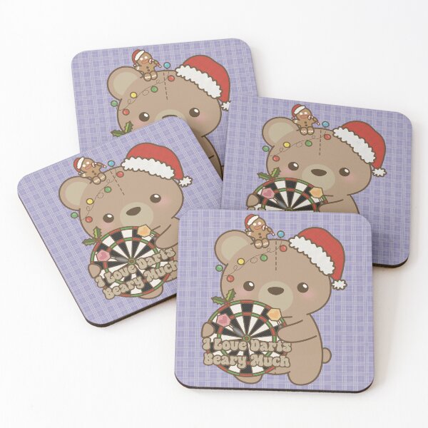 Item preview, I Love Darts Beary Much X Christmas designed and sold by love4darts.
