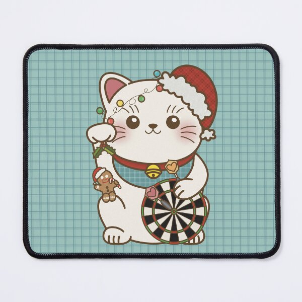 Item preview, Lucky Cat Loves Darts X Christmas designed and sold by love4darts.