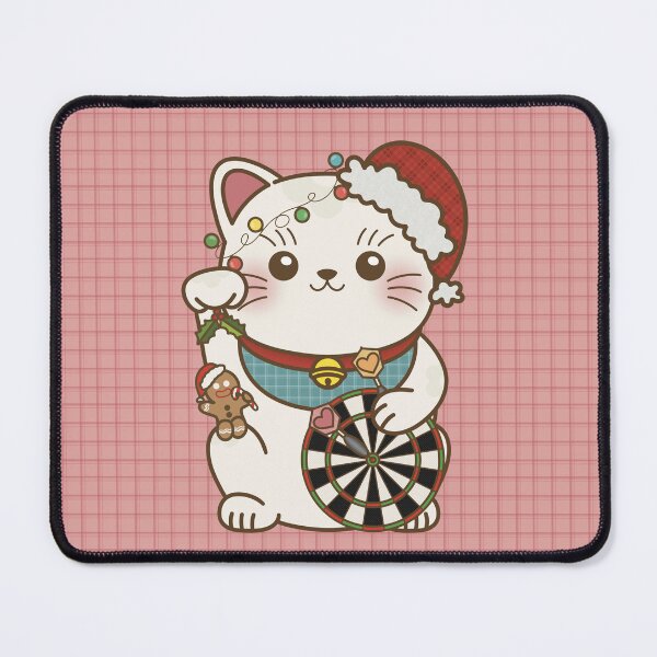 Item preview, Lucky Cat Loves Darts X Christmas designed and sold by love4darts.
