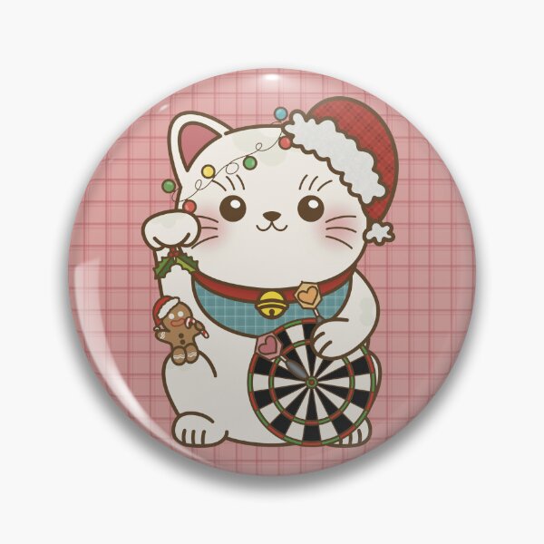 Item preview, Lucky Cat Loves Darts X Christmas designed and sold by love4darts.