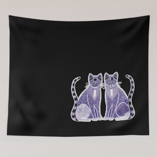 Item preview, Space Cat Twins designed and sold by MetalTea.