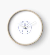 Funny Bemused Face Clock