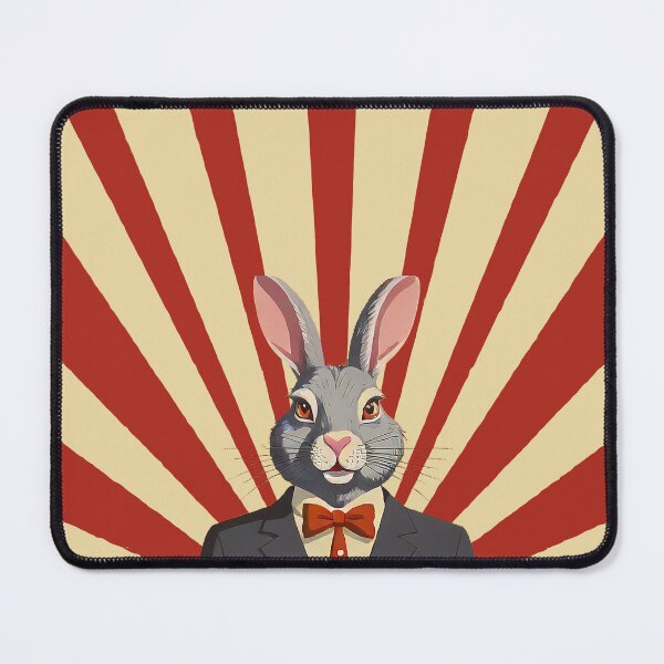 Item preview, Half Rabbit Half Man Vintage Freak Show Poster Inspired Original Digital Art designed and sold by paloozaparty.