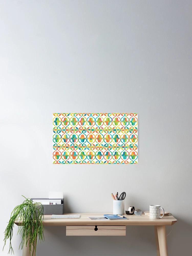 Thumbnail 2 of 3, Poster, Colorful Geometric Pattern Design designed and sold by GeomePattern.