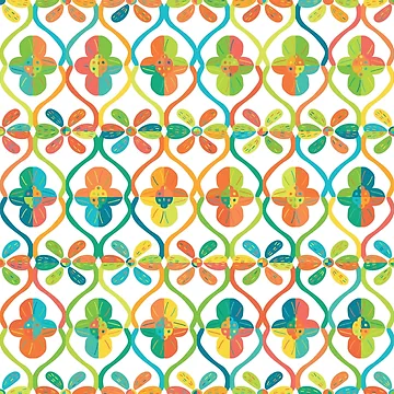 Artwork thumbnail, Colorful Geometric Pattern Design by GeomePattern