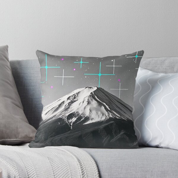 Item preview, Mount Fuji Under a Digital Starry Night – Futuristic Japan Art designed and sold by fc2c.