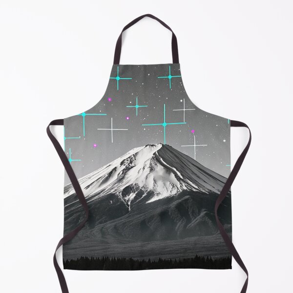 Item preview, Mount Fuji Under a Digital Starry Night – Futuristic Japan Art designed and sold by fc2c.