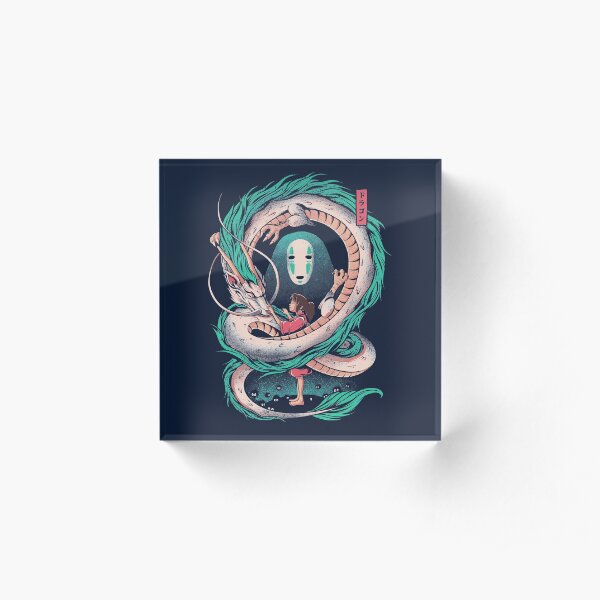 The girl and the dragon Acrylic Block