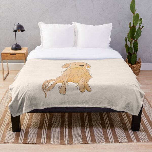 Item preview, Life is golden, golden retriever dog drawing  designed and sold by SaryandSaff.