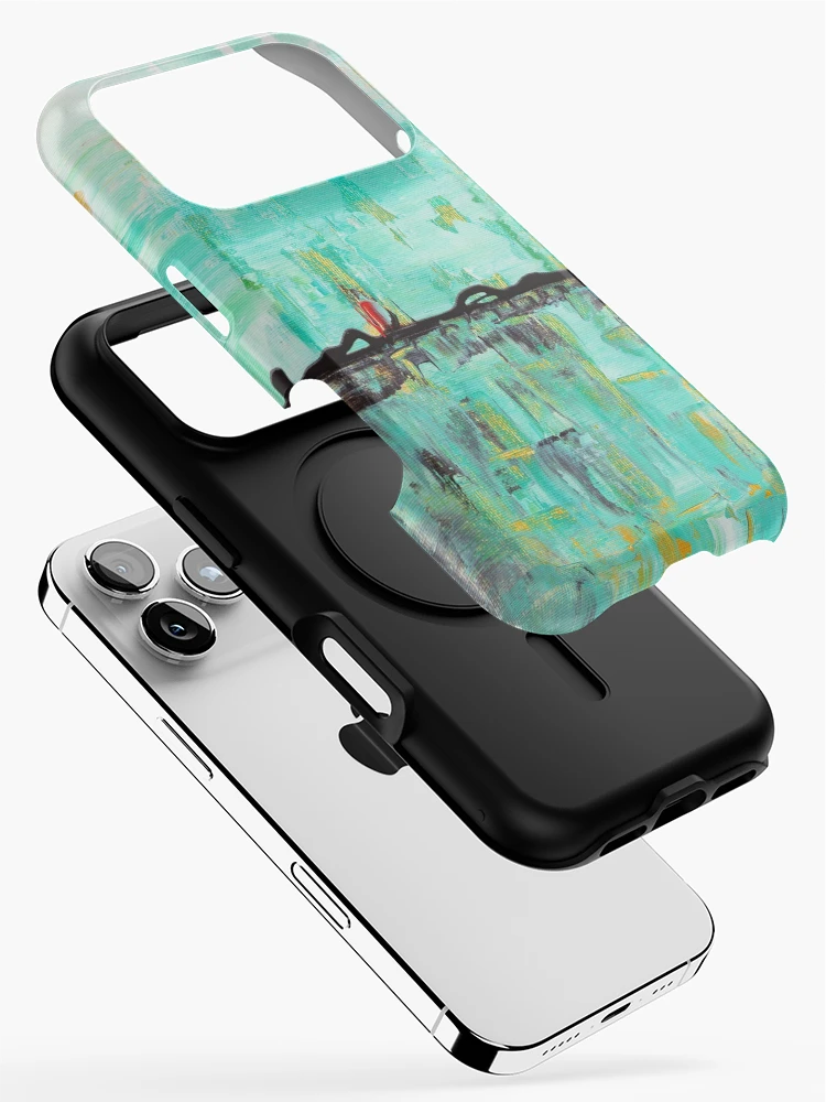 Thumbnail 2 of 4, iPhone Case, Red Sails Abstract By Rafi Perez designed and sold by Rafiwashere.