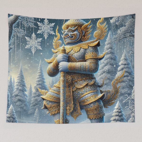Item preview, Majestic Thai Yak in a Winter Pine Wonderland designed and sold by Kts20.